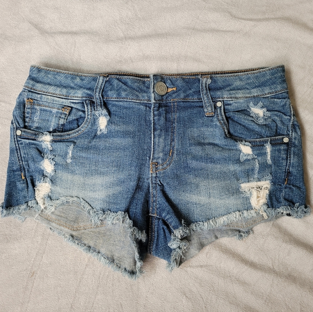 (3) Cutoff Blue Jean Shorts